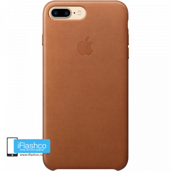 Чехол Apple Leather Case Saddle Brown для iPhone 7 Plus / 8 Plus темно-коричневый