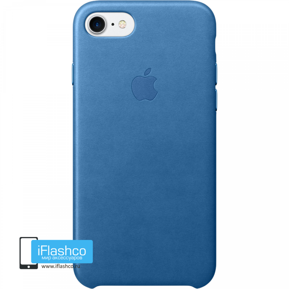 Купить Чехол Apple Leather Case Sea Blue для iPhone 7 / 8 / SE синий в  Москве недорого, интернет-магазин iFlashco