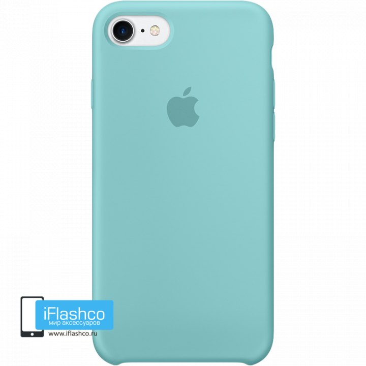Чехол Apple Silicone Case для iPhone 7 / 8 / SE Sea Blue