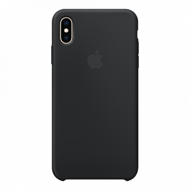 Силиконовый чехол для iPhone XS Max черный