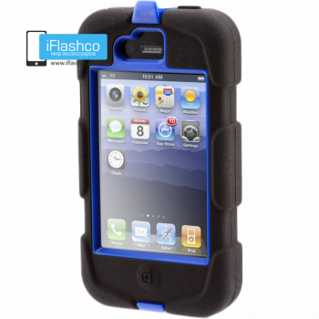 Чехол Griffin Survivor для iPhone 4 / 4S черный с синим