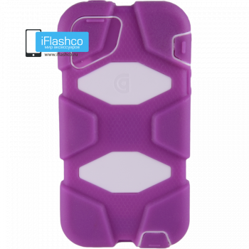 Чехол Griffin Survivor для iPhone 5 / 5S / SE фиолетовый с белым