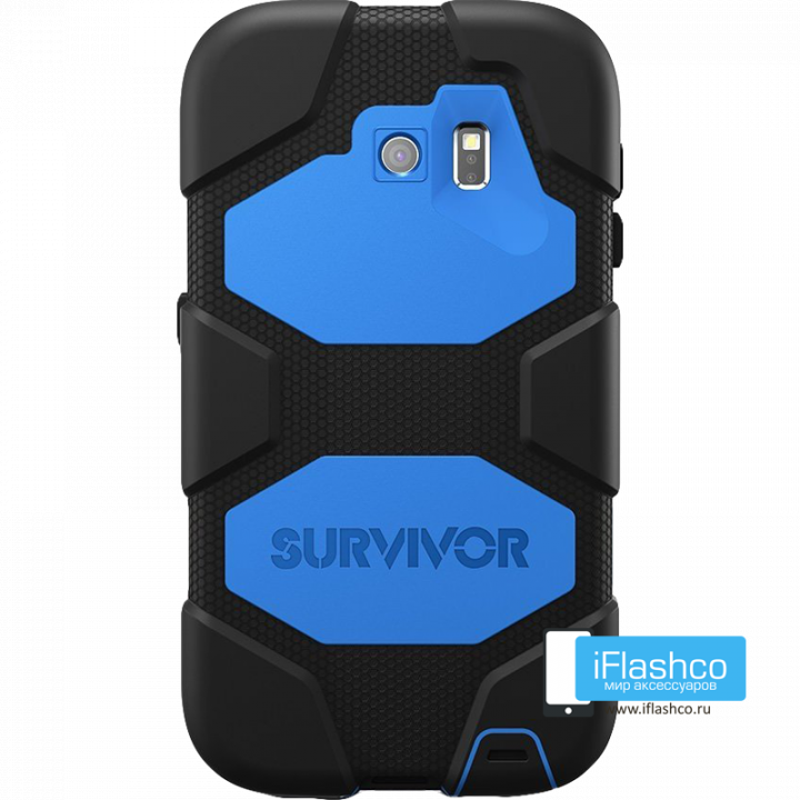 Чехол Griffin Survivor для Samsung Galaxy S6 черный с синим