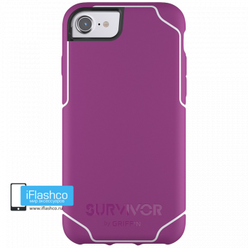 Чехол Griffin Survivor Strong для iPhone 7/8/SE фиолетовый