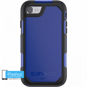 Чехол Griffin Survivor Summit (Extreme) для iPhone 7/8/SE черный с синим