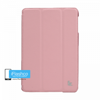 Чехол Jisoncase PU для iPad mini 1 / 2 / 3 розовый