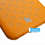 Чехол-книжка Jisoncase Fashion Flip with Flower Pattern для iPhone 6 оранжевая