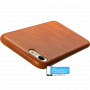 Чехол кожаный Jisoncase Genuine Leather Fit для iPhone 7 / 8 / SE коричневый