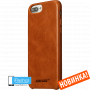 Чехол кожаный Jisoncase Genuine Leather Fit для iPhone 7 Plus / 8 Plus коричневый