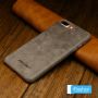 Чехол кожаный Jisoncase Genuine Leather Fit для iPhone 7 Plus / 8 Plus серый