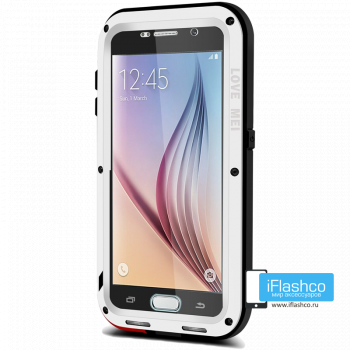Чехол Love Mei Powerful для Samsung Galaxy S6 White белый
