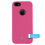 Чехол-накладка Jisoncase Fashion Back Case для iPhone 5 / 5S / SE розовая