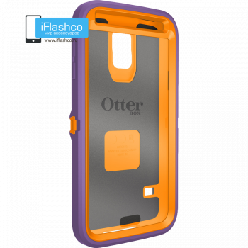 Чехол OtterBox Defender для Samsung Galaxy S5 Blaze Orange/Opal Purple фиолетовый с оранжевым