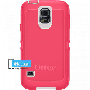 Чехол OtterBox Defender для Samsung Galaxy S5 Whisper White/Blaze Pink розовый
