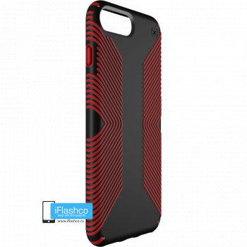 Чехол Speck Presidio Grip для iPhone 7 Plus / 8 Plus BLACK/DARK POPPY RED