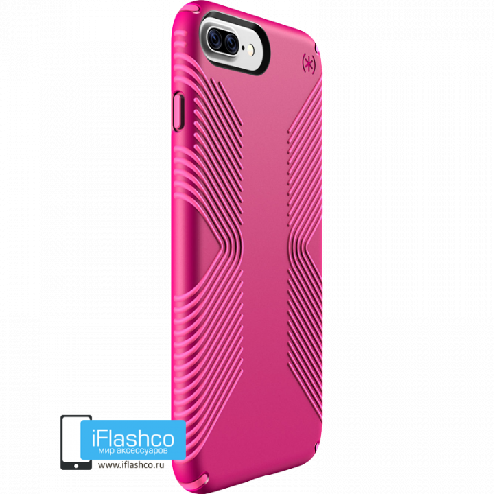 Чехол Speck Presidio Grip для iPhone 7 Plus / 8 Plus LIPSTICK PINK/SHOCKING PINK