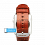 Кожаный ремешок Jisoncase Premium для Apple Watch 38 - 40 - 41 мм коричневый (с крепежом)