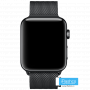 Металлический плетёный ремешок Apple Space Black Milanese Loop для Apple Watch 42/44/45/49 мм черный