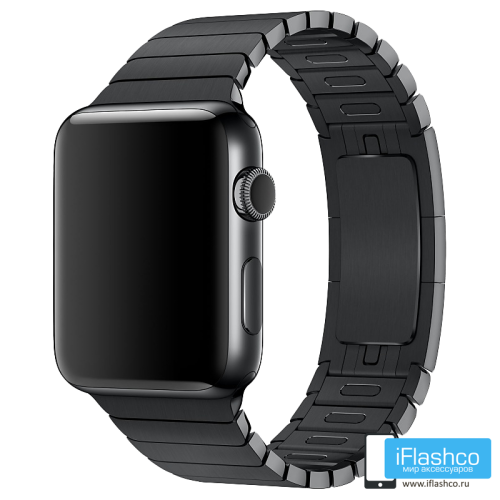 Металлический ремешок Apple Link Bracelet Space Black для Apple Watch 42/44/45/49 мм черный