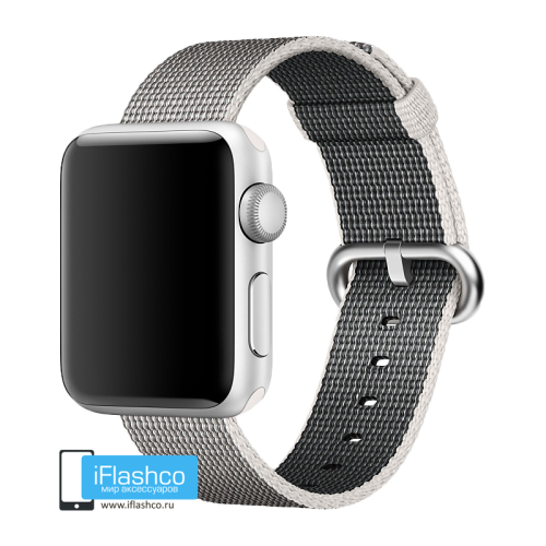 Нейлоновый ремешок Apple 38 - 40 - 41 мм Pearl Woven Nylon