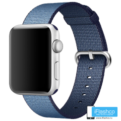 Нейлоновый ремешок Apple 42/44/45/49 мм Navy / Tahoe Blue Woven Nylon