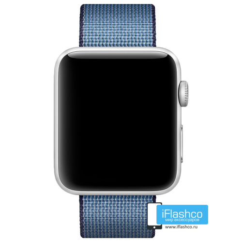 Нейлоновый ремешок Apple 42/44/45/49 мм Navy / Tahoe Blue Woven Nylon