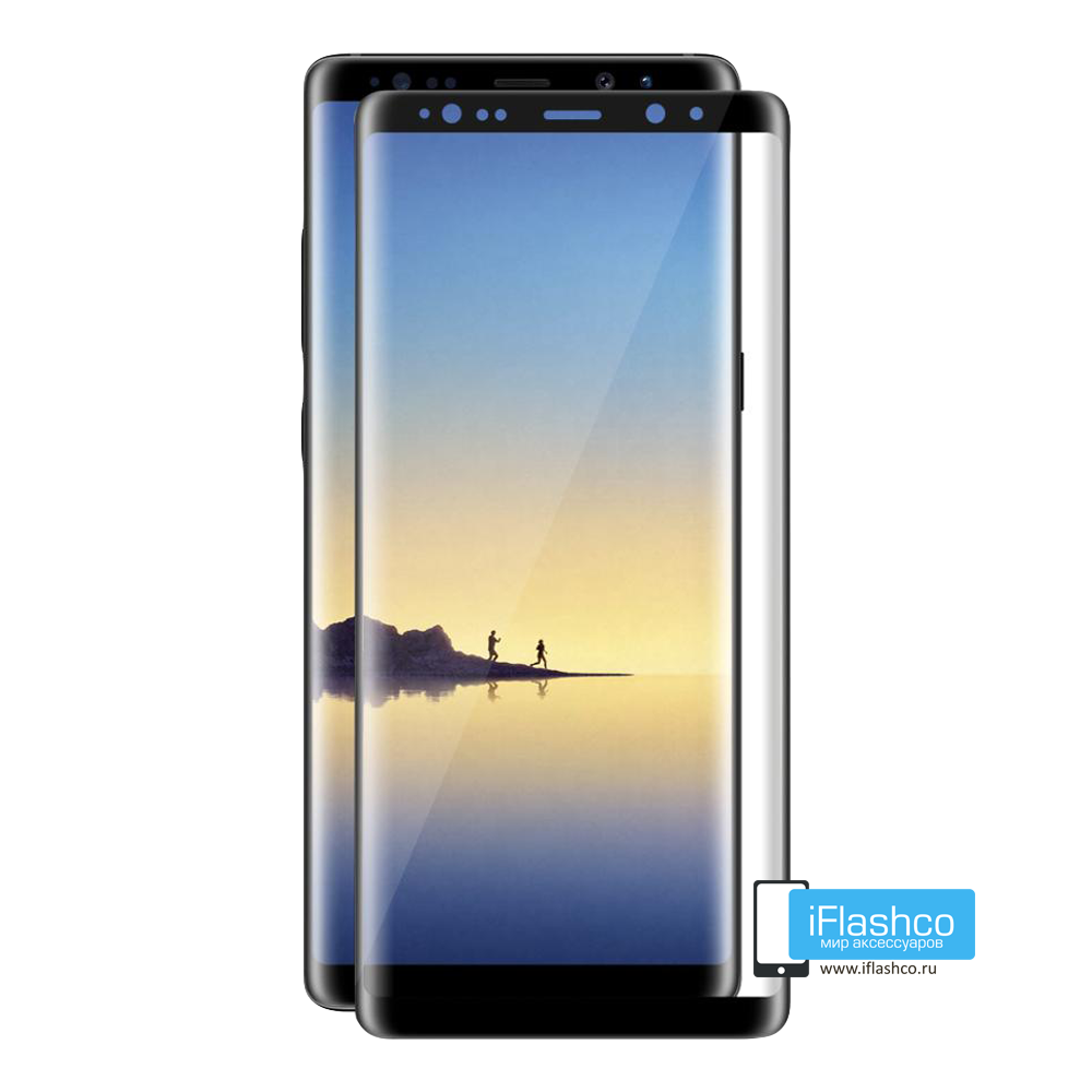 Купить Защитное стекло Tempered Glass 3D для Samsung Galaxy Note 8 черное в  Москве недорого, интернет-магазин iFlashco