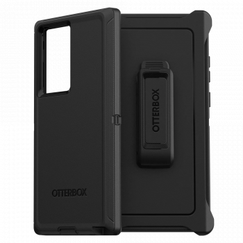 Чехол ударопрочный с клипсой-подставкой OtterBox Defender Black для Samsung Galaxy S23 Ultra черный