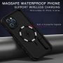 Ударопрочный и водонепроницаемый чехол Redpepper Dot+ Black для iPhone 12 Pro Max черный