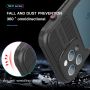 Ударопрочный и водонепроницаемый чехол ShellBox Neo Black для iPhone 13 Pro Max черный