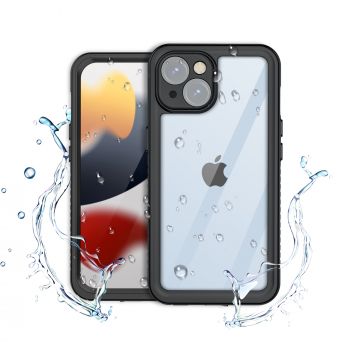 Ударопрочный и водонепроницаемый чехол Shellbox FS Black для iPhone 15 черный