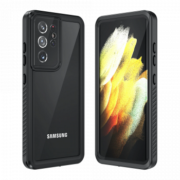 Противоударный и водонепроницаемый чехол ShellBox Black для Samsung Galaxy S21 Ultra