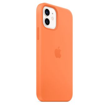 Чехол Apple Silicone Case with MagSafe Kumquat для iPhone 12 / 12 Pro
