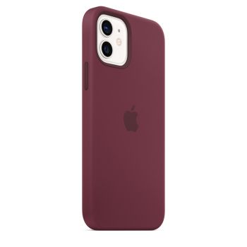 Чехол Apple Silicone Case with MagSafe Plum для iPhone 12 / 12 Pro