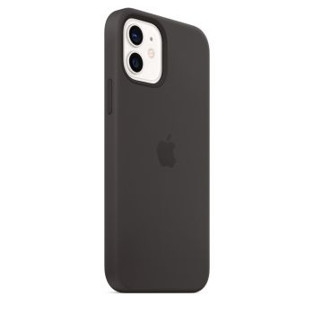 Чехол Apple Silicone Case with MagSafe Black для iPhone 12 / 12 Pro