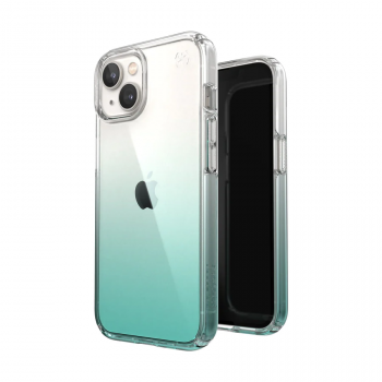 Ударопрочный чехол Speck Presidio Perfect-Clear Ombre Fantasy Teal Fade Case для iPhone 13 mini