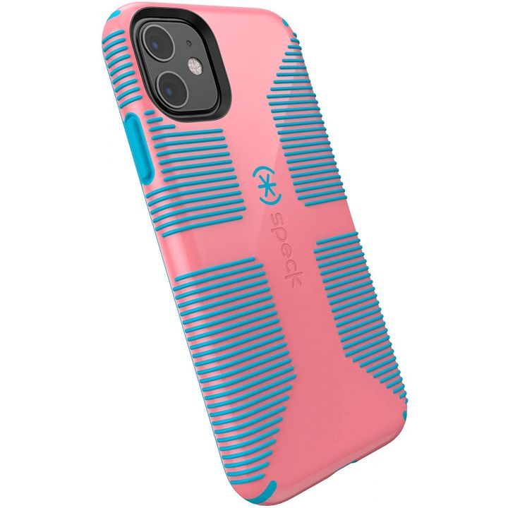 Ударопрочный чехол Speck CandyShell Grip Toucan Pink/Capri Blue для iPhone 11