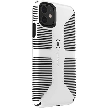Ударопрочный чехол Speck CandyShell Pro Grip White/Black для iPhone 12 / iPhone 12 Pro