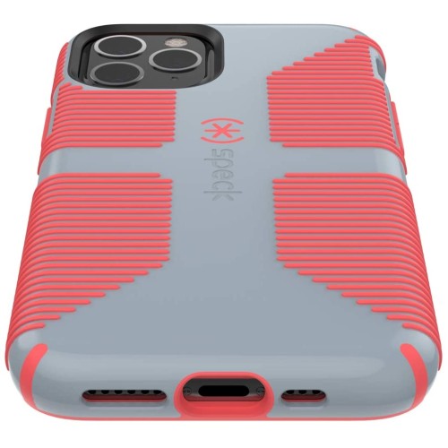 Ударопрочный чехол Speck CandyShell Grip Nickel Grey/Warning Orange для iPhone 11 Pro