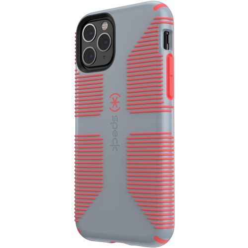 Ударопрочный чехол Speck CandyShell Grip Nickel Grey/Warning Orange для iPhone 11 Pro