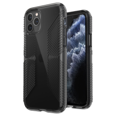 Ударопрочный чехол Speck Presidio Perfect Clear with Grips Obsidian / Obsidian для iPhone 11 Pro