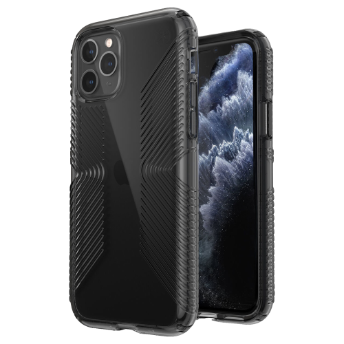 Ударопрочный чехол Speck Presidio Perfect Clear with Grips Obsidian / Obsidian для iPhone 11 Pro