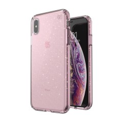Чехол Speck Presidio Clear + Glitter для iPhone XS Max Bella Pink with Gold Glitter