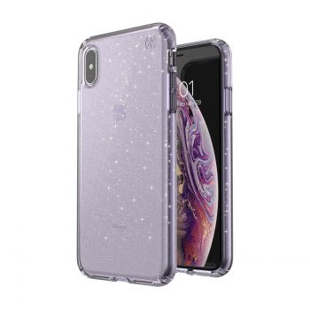 Чехол Speck Presidio Clear + Glitter для iPhone XS Max Geode Purple with Gold Glitter