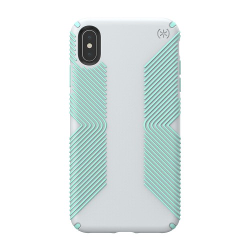Чехол Speck Presidio Grip для iPhone XS Max Dolphin Grey/Aloe Green