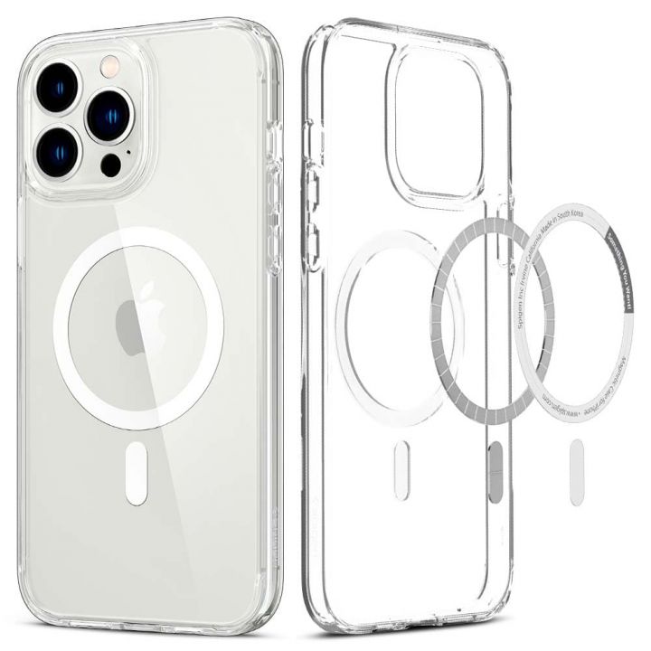 Ударопрочный чехол Spigen Ultra Hybrid MagSafe Compatible White для iPhone 13 Pro Max