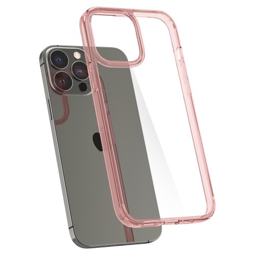 Ударопрочный чехол Spigen Ultra Hybrid для iPhone 13 Pro Rose Crystal