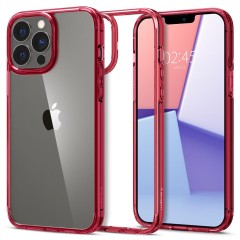 Ударопрочный чехол Spigen Ultra Hybrid для iPhone 13 Pro Max Red Crystal