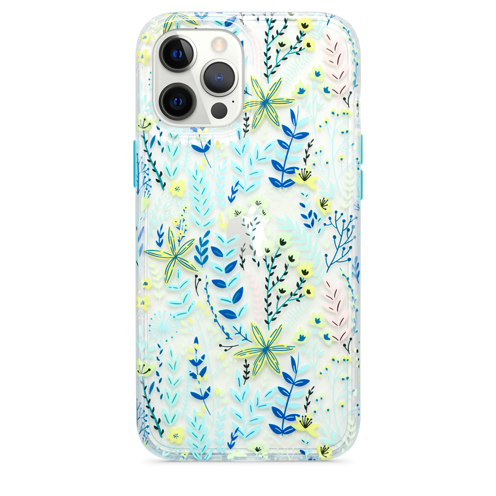 Купить Ударопрочный чехол Tech21 Evo Art Botanical Garden Case Blue для  iPhone 12 Pro Max в Москве недорого, интернет-магазин iFlashco