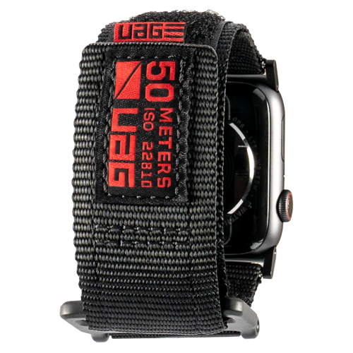 Нейлоновый ремешок UAG Active Watch Strap Black для Apple Watch 42/44/45/49 мм черный